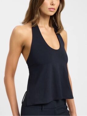 NWOT Skims - Cling Matte Halter Top - Black - SOLD OUT!